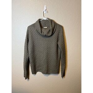 Sonoma Life Style Womens Cowl Neck Knit Sweater Gray Size M